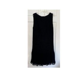 NWT: Pleated Black Cocktail Dress Size M
